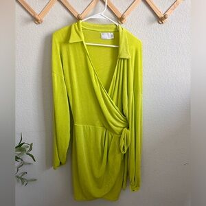 Asos Design Wrap Slinky Blouse Dress Size US 8